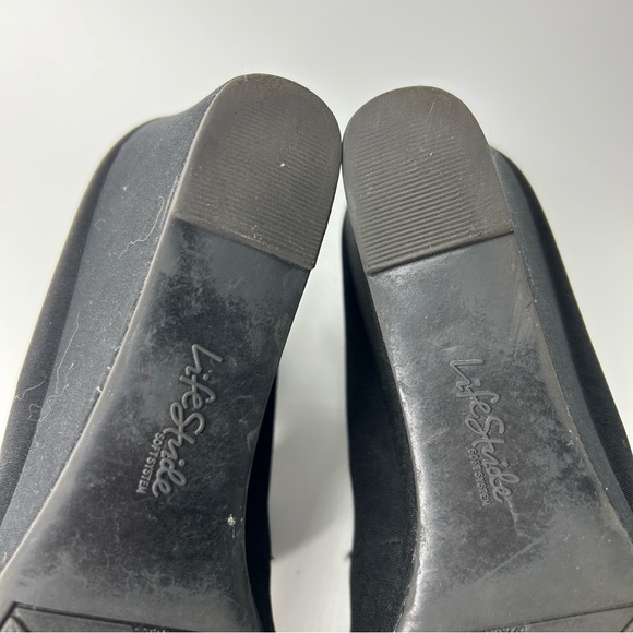 Life Stride Black Wedge Mary Jane Shoes - Picture 6 of 8